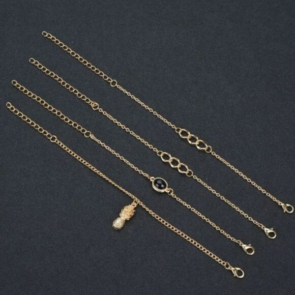 PINEAPPLE AND BLACK STONE Infinity BRACELET - Picture 14 of 15